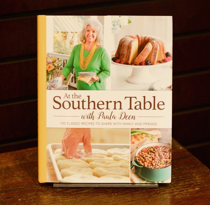 View of Paula Deen's book "At The Southern Table" at Barnes & Noble in Los Angeles in 2017.