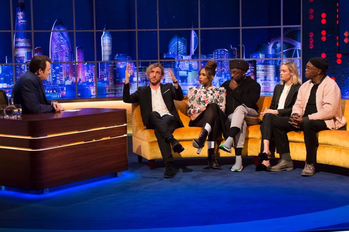 The coaches from The Voice join Seann on The Jonathan Ross Show