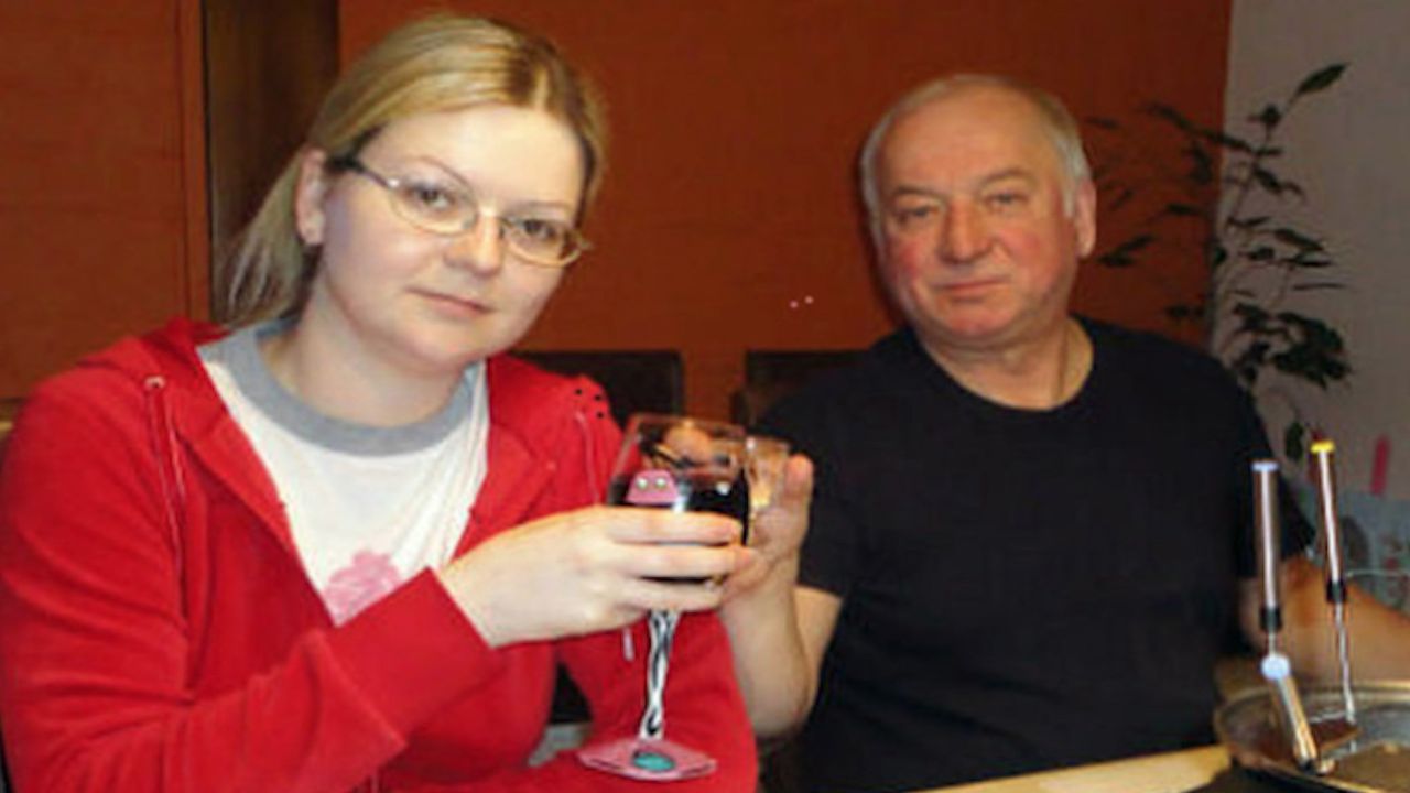 Sergei Skripal with his daughter Yulia before the attack
