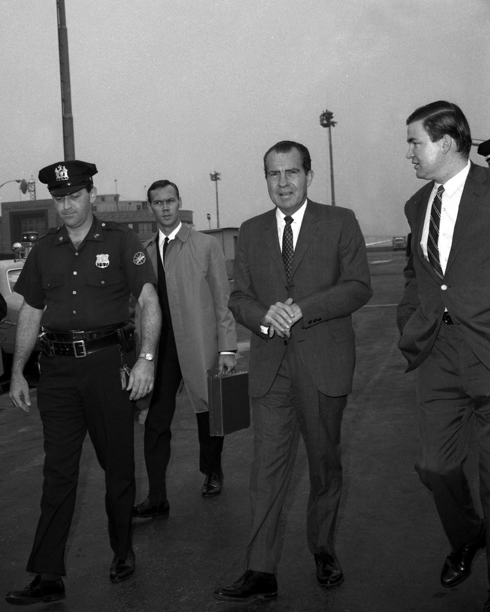 In 1971, then-President Richard Nixon followed the advice of conservative adviser Pat Buchanan (right) and vetoed a major chi