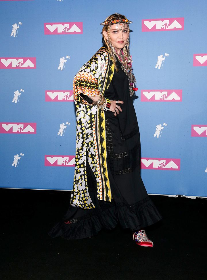 Madonna at the VMAs last year
