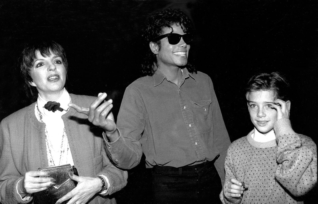 James Safechuck (right), then 10, with Michael Jackson and Liza Minnelli in 1988. The original photo caption refers to Safechuck as Jackson's "new friend."