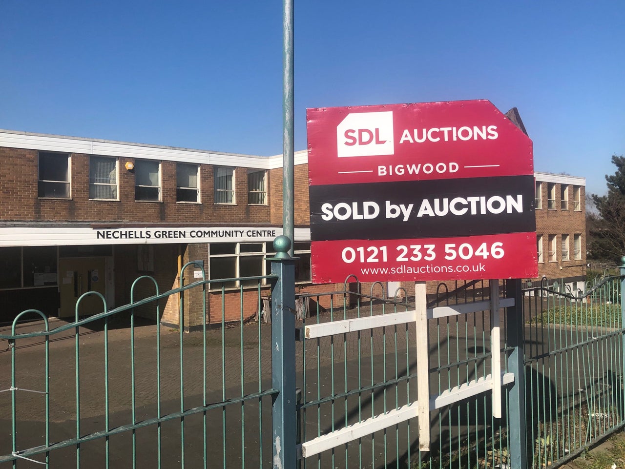 Nechells Green Community Centre, which was sold by auction in January 2019.