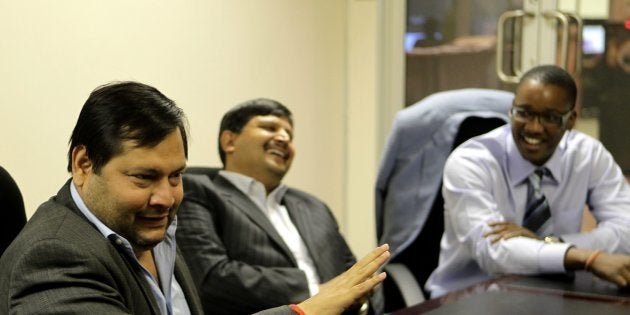 Indian businessmen Ajay and Atul Gupta, and Sahara director, Duduzane Zuma.