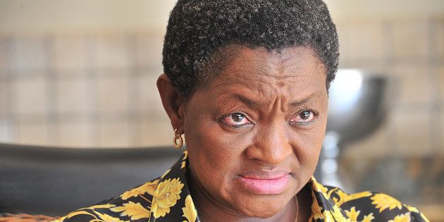 PRETORIA, SOUTH AFRICA MARCH 18: (SOUTH AFRICA OUT): Social Development Minister Bathabile Dlamini during an interview regarding the Sassa crisis and the Constitutional Court outcome on March 18, 2017 in Pretoria, South Africa. During the interview Dlamini said she was shocked to hear that the Constitutional Court could hold her personally liable for legal costs related to the social grants crisis. (Photo by Leon Sadiki/Foto24/Gallo Images/Getty Images)