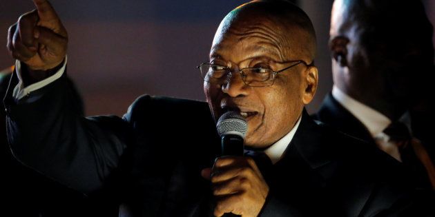 President Jacob Zuma after he survived a no-confidence motion in Parliament last year.