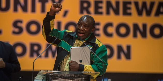 Deputy President Cyril Ramaphosa at the ANC's national conference last month.