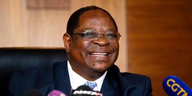 Deputy Chief Justice Raymond Zondo at a press conference on Tuesday.