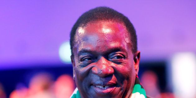 Zimbabwe's President Emmerson Mnangagwa attends the World Economic Forum (WEF) annual meeting in Davos, Switzerland, January 23, 2018.