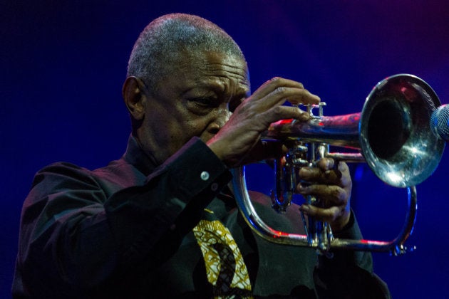 Trumpeter, composer and South African singer Hugh Masekela...