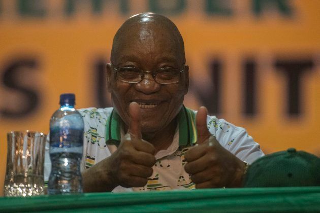 President Jacob Zuma during the announcement of new party leadership at the ANC national conference at the Nasrec Expo Centre on December 18, 2017 in Soweto, South Africa.