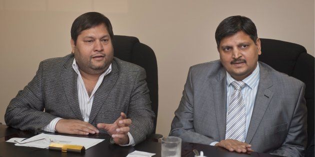 JOHANNESBURG, SOUTH AFRICA - 2 March 2011: Indian businessmen, Ajay Gupta and younger brother Atul Gupta at a one on one interview with Business Day in Johannesburg, South Africa on 2 March 2011 regarding their professional relationships. (Photo by Gallo Images/Business Day/Martin Rhodes)