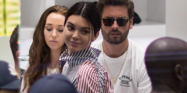 NEW YORK, NY - JULY 27: Kendall Jenner and Scott Disick seen shopping on July 28, 2017 in New York City. (Photo by Team GT/GC Images)