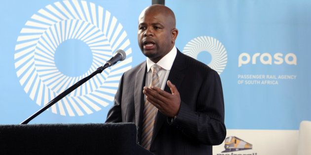 Former Prasa CEO Lucky Montana at a press conference in 2012.