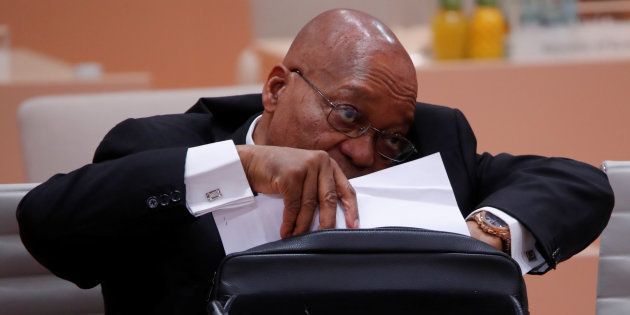 Packing his bags? President Jacob Zuma.