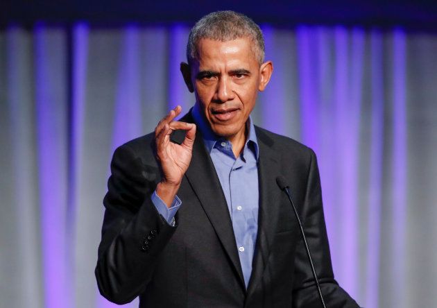 Former U.S. President Barack Obama speaks during the North American Climate Summit in Chicago, Illinois, U.S., December 5, 2017. REUTERS/Kamil Krzaczynski