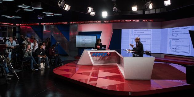 The New Age and ANN7 proprietor Mzwanele Manyi during the announcement on the shareholding of his company, Lodidox, on August 30, 2017, in Johannesburg.