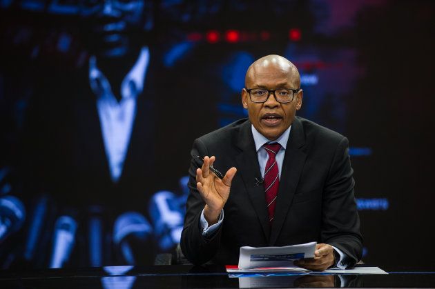 JOHANNESBURG, SOUTH AFRICA AUGUST 30: (SOUTH AFRICA OUT) The New Age and ANN7 proprietor Mzwanele Manyi during the announcement on the shareholding of his company Lodidox on August 30, 2017 in Johannesburg, South Africa. During the live television broadcast, Manyi revealed that he was the sole shareholder in Lodidox the shelf company he bought. (Photo by Gallo Images / Beeld / Wikus de Wet)