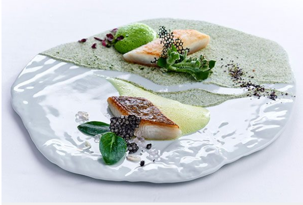 Where the river meets the ocean, a dish from Restaurant Mosaic