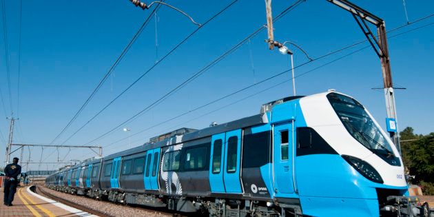 One of Prasa new trains on the track during testing. (Photo by Gallo Images / Beeld / Thapelo Maphakela)