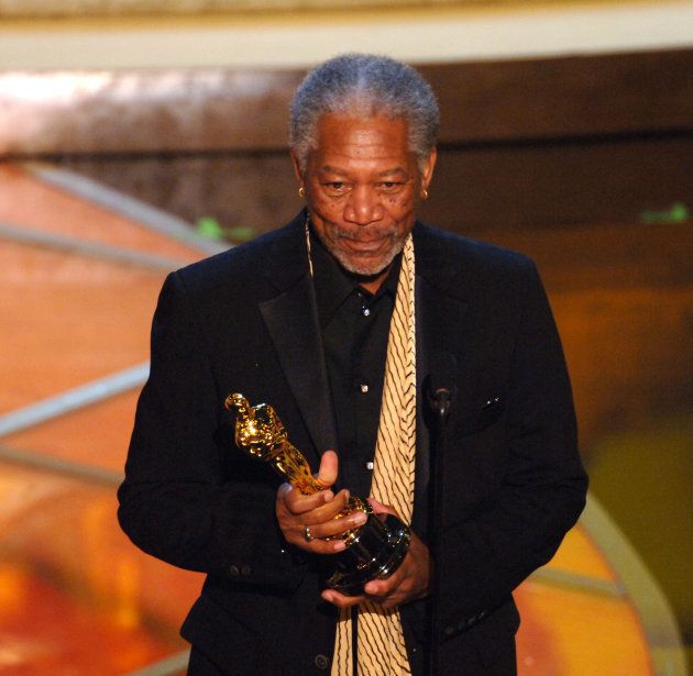 Morgan Freeman, winner Best Actor in a Supporting Role for 'Million Dollar Baby' (Photo by M. Caulfield/WireImage)