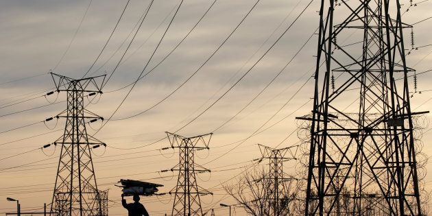 Eskom's electricity pylons in Soweto.