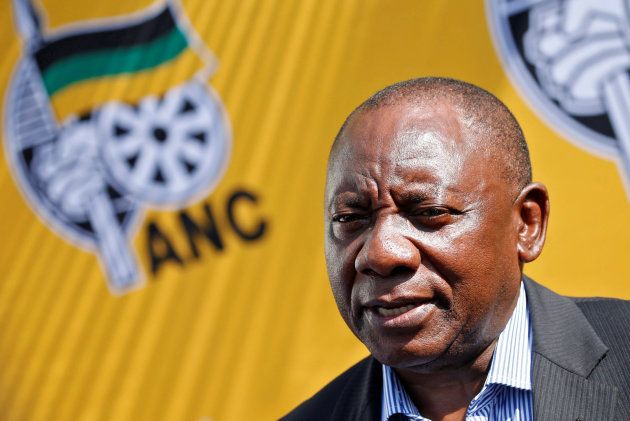 President of the ANC Cyril Ramaphosa speaks to the media ahead of the ANC's 106th anniversary celebrations in East London, South Africa, January 12, 2018. REUTERS/Siphiwe Sibeko