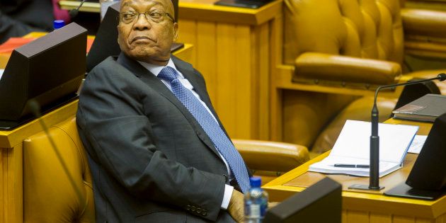 President Jacob Zuma in the National Assembly. He may not get to address MPs ever again.