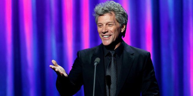 Singer Jon Bon Jovi after receiving the Clinton Global Citizen Award in New York, September 19, 2016.
