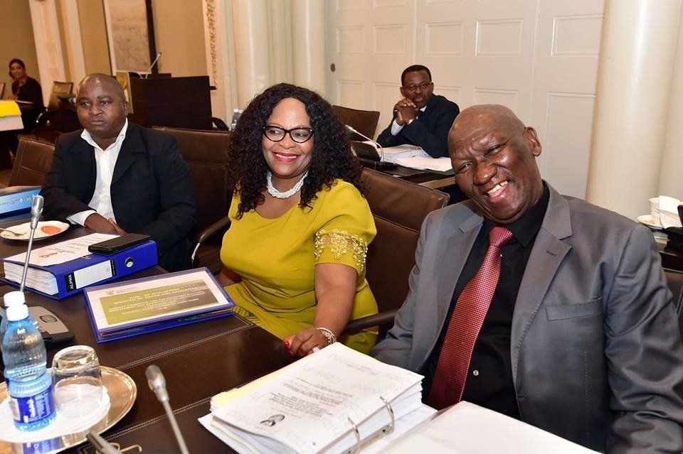 Bheki Cele may be forced to go without his hat during Cabinet meetings, but he sure can pose! And it's heartening to see that while No. 1 and No. 2 gently, slowly, softly negotiate the future of government, Cele and water affairs minister Nomvula "Pick Up The Rand" Mokonyane can bury the hatchet. They were, after all, on different teams during the ANC's leadership contest. Poor old Mcebisi Skwatsha, deputy minister of rural development and land reform. Not part of the circle of trust, then?