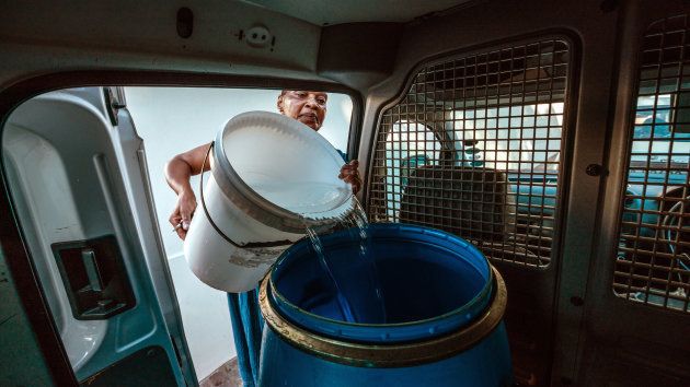 Residents Of Cape Town Face Worsening Drought Conditions And Water Restricitions. (Photo by Morgana Wingard/Getty Images)