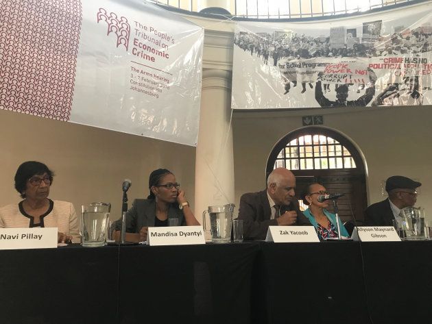 Panel of the People's Tribunal on Economic Crime, 3 February, 2018 at Constitution Hill, Johannesburg.
