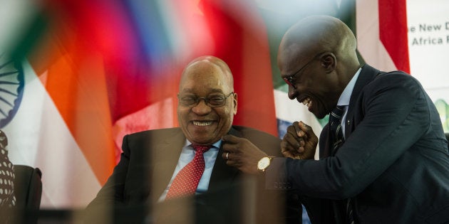 Minister of finance Malusi Gigaba and President Jacob Zuma.