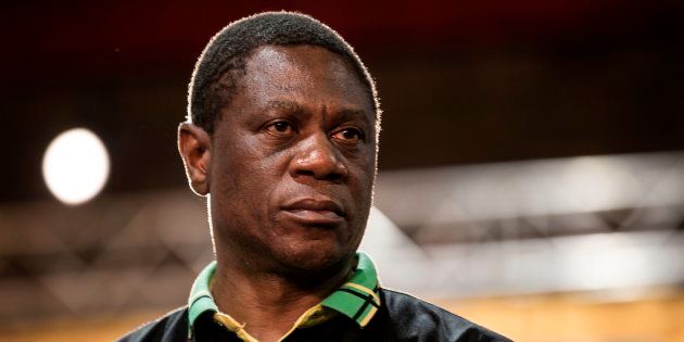 African National Congress (ANC) Treasurer General Paul Mashatile listens during the closing ceremony on the final day of the 54th ANC conference at the NASREC Expo Centre in Johannesburg.