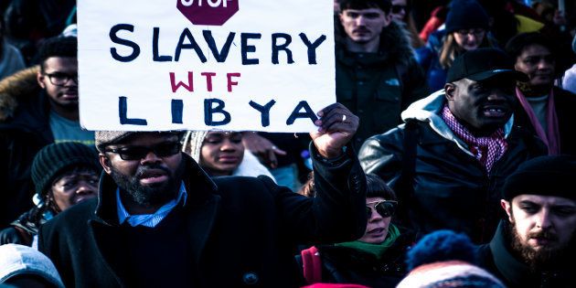 In response to the slave trade in Libya, African Lives Matter held a national march in London on December 9th. Protesters marched until the front the Libyan Embassy in Knightsbridge.