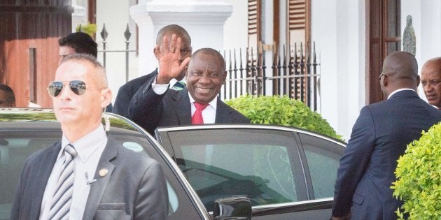 pics President Ramaphosa Bodyguards huffpost uk