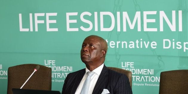 Former Deputy Chief Justice Dikgang Moseneke during the Life Esidimeni arbitration hearing on October 09, 2017 in Johannesburg.