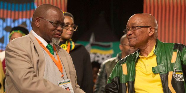 Gwede Mantashe and President Jacob Zuma.