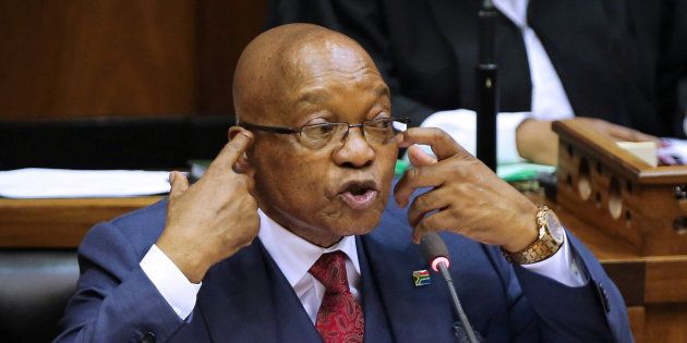 President Zuma during an address in Parliament last year.