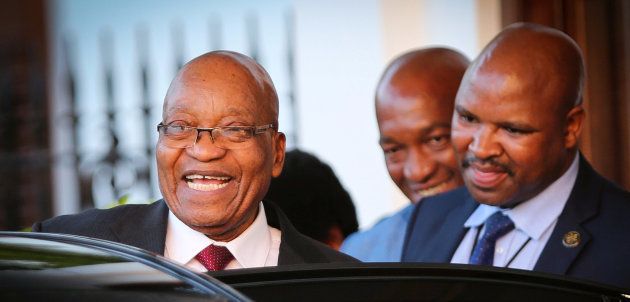 President Jacob Zuma at Tuynhuys in Cape Town earlier this week, after leading Deputy President Cyril Ramaphosa to believe there's progress in their talks.