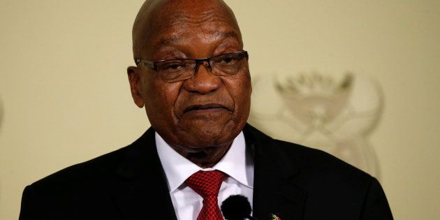 Former president Jacob Zuma, who resigned on Wednesday night.