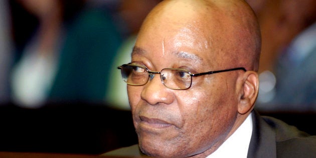 Former president Jacob Zuma waiting in the dock at the Pietermaritzburg High Court in 2009.