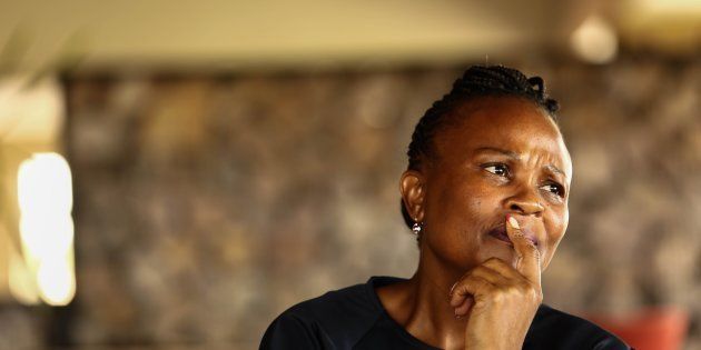 Public protector Busisiwe Mkhwebane during an interview in 2016.