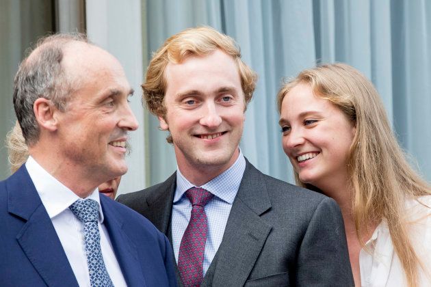 Prince Lorenz with Prince Joachim and Princess Luise Maria of Belgium.