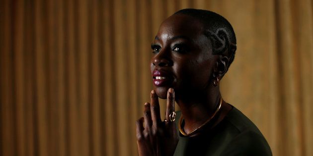 Cast member Danai Gurira poses for a portrait while promoting 'Black Panther'