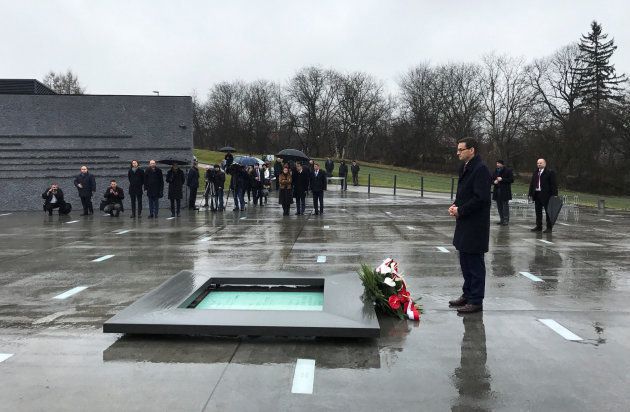 Poland's Prime Minister Mateusz Morawiecki visits the Ulma Family Museum of Poles Who Saved Jews during WWII in Markowa, Poland February 2, 2018.