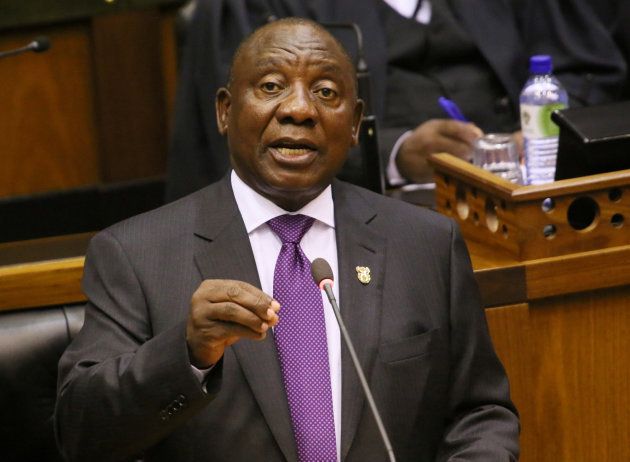 President Cyril Ramaphosa delivers his State of the Nation address at Parliament in Cape Town, South Africa, February 16, 2018. REUTERS/Ruvan Boshoff/Pool