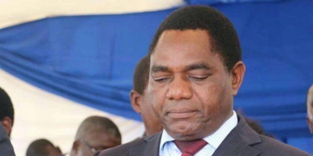 Zambian opposition leader Hakainde Hichilema.