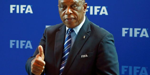 Tokyo Sexwale at the FIFA headquarters in Zurich, Switzerland.