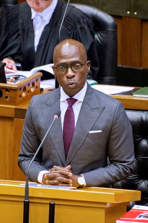 Finance Minister Malusi Gigaba delivers the 2018 Budget speech in the National Assembly at the South African Parliament, on February 21, 2018, in Cape Town.